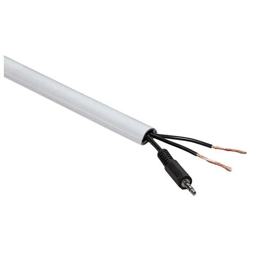 Moulure décorative demi-circulaire D-Line 16x08 mm blanche 2 m