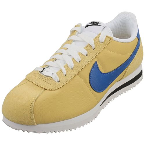 Chaussures Nike Cortez Bleu Or Baskets