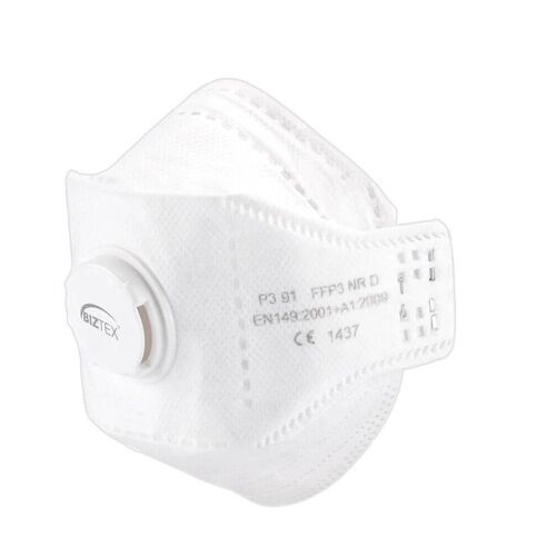 10 Masques Eagle Pliables Ffp3 Avec Valve Portwest Blanc Unique