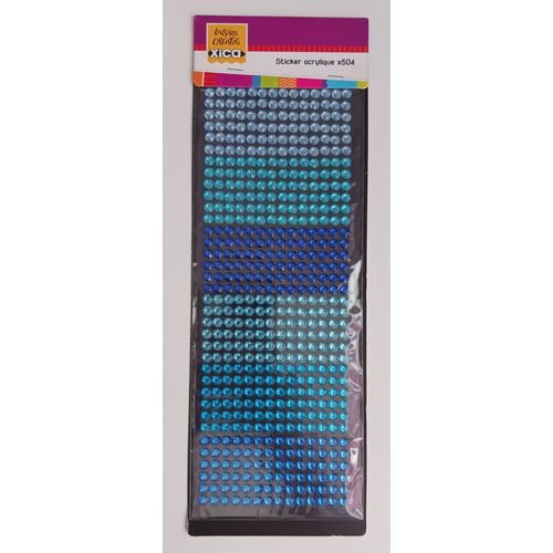 Strass Autocollant Bleu Dégradés