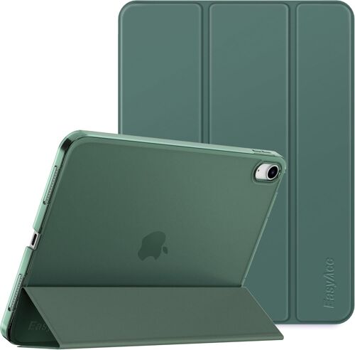 Coque Pour Ipad A16 11ème 2025 11 Pouces/Ipad 10ème Génération 10,9 Pouces 2022, Ultra Fin Étui De Protection Trans Mat Avec Fonction Réveil/Sommeil Automatique, Vert Foncé[Pad5125502]