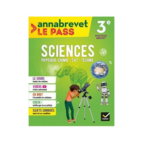 Annabrevet Le Pass - Sciences 3e