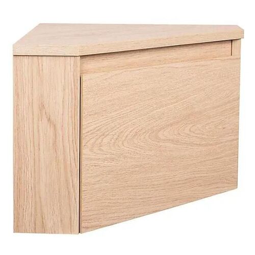 Meuble lave-mains d'angle à suspendre l.36,5 x H.28 x P.36,5 cm, effet bois, Homesight Noma