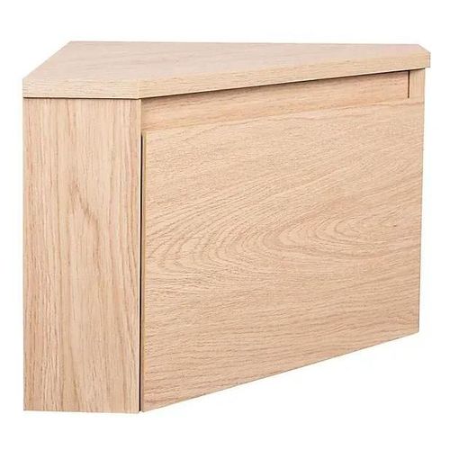 Meuble lave-mains d'angle à suspendre l.36,5 x H.28 x P.36,5 cm, effet bois, Homesight Noma