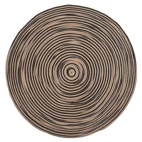 Tapis Goodhome Beige Et Noir Ø150 Cm