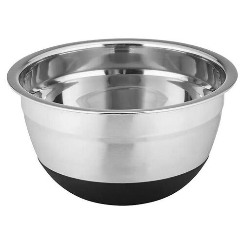 Bol Rond En Inox Et Silicone Noir Aru 0,6 L