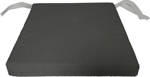 Galette de chaise carrée Florida gris 40 x 40 cm