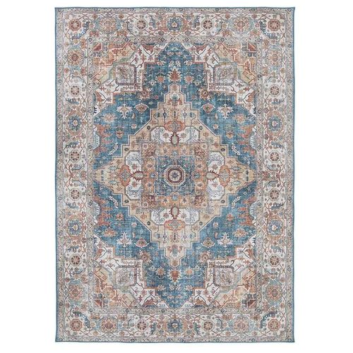 Tapis Dorsey Goodhome L. 120cm X L. 170cm Bleu