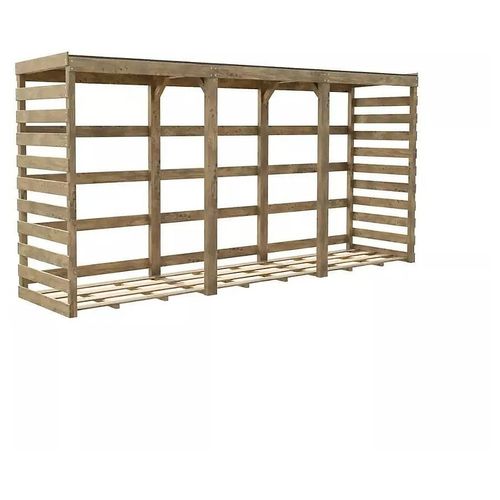 Abri Bûches En Bois Cerland Colombus L.356 X P.82 Xh.174 Cm