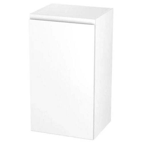 Meuble Haut De Cuisine Avec 1 Porte Goodhome Garcinia Blanc Brillant L. 40 X H. 72 Cm