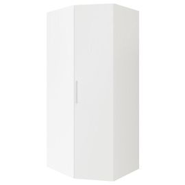 Armoire Penderie D'angle Blanche Avec Porte Battante Goodhome Atomia H. 225 X L. 100 X P. 89 Cm