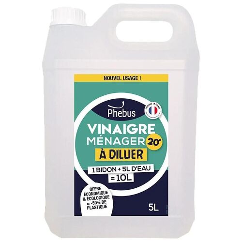 Vinaigre ménager à diluer 20° Phebus 5L