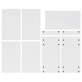 Lot De Tablettes Pour Colonne Blanc L. 30 Cm X P. 57 Cm Caraway Innovo Goodhome