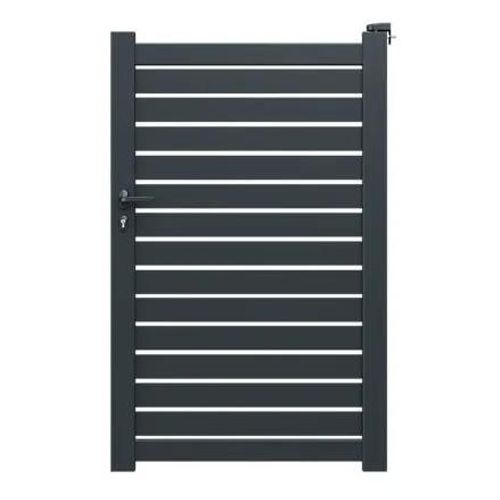 Portillon En Aluminium Crozon Gris - 100 X H.160 Cm
