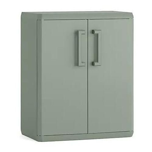 Armoire Basse Keter Quadra Vert L.68 X H.83 X P.39 Cm