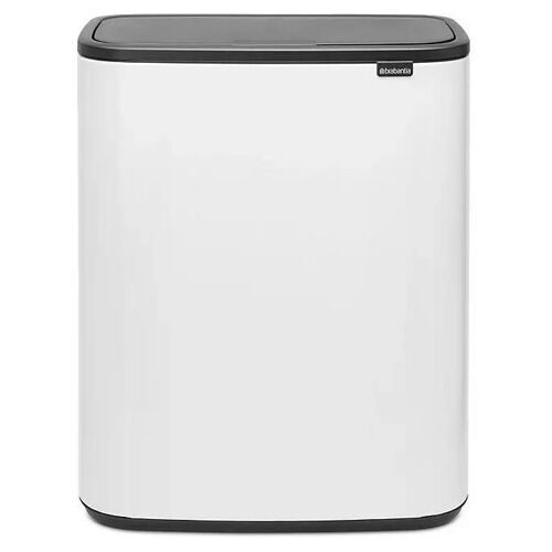 Poubelle à pression Brabantia Bo Waste Bin 60 L blanc