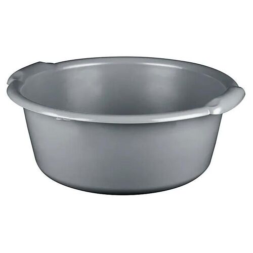 Bassine cuvette ronde 11L coloris gris charbon