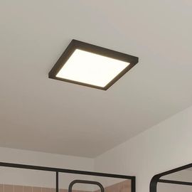 Panneau Lumineux Nakaya Led Intégrée Blanc Neutre Ip44 1900lm 18w L.30xl.30xh.2,4cm Noir Goodhome