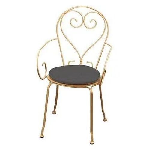 Galette de chaise ronde Peps anthracite ø38 cm, ép.30 mm
