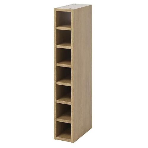 Caisson Range Bouteilles Goodhome Caraway Chêne H. 90 Cm X L. 15 Cm