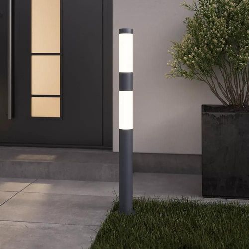 Potelet Callisto Taille M Led Intégrée 1600lm 25w Ip44 Goodhome Gris Anthracite