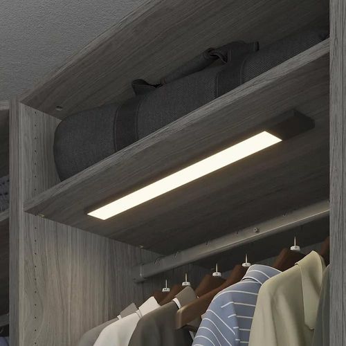 Réglette Sous Meuble Gamboa Led Intégrée Blanc Neutre Ip20 200lm 3.2w L.50xl.5xh.1cm Noir Goodhome