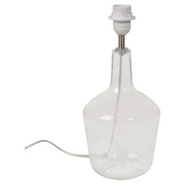 Pied De Lampe À Poser Ibiza En Verre Transparent Corep Ø17 X 37cm