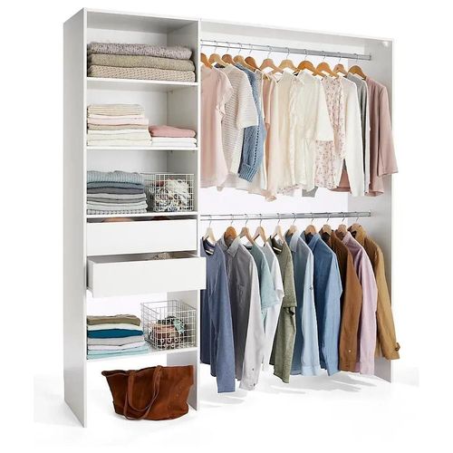 Kit Dressing 1 Colonne Réversible Zodiak Coloris Blanc H. 200 X L. 181,5 X P. 45 Cm