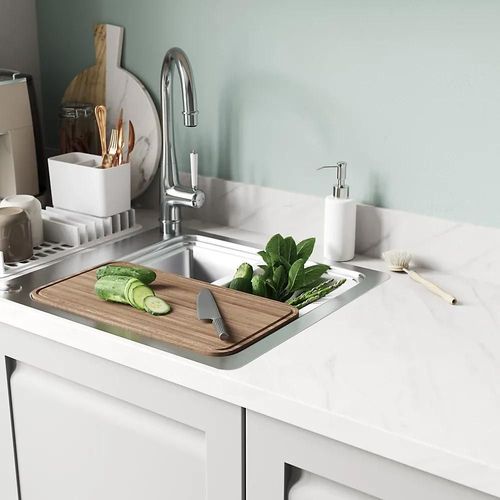 Plan De Travail Stratifié Aspect Marbre Blanc Goodhome Kala L.300 X L.62 X Ép.3,8 Cm