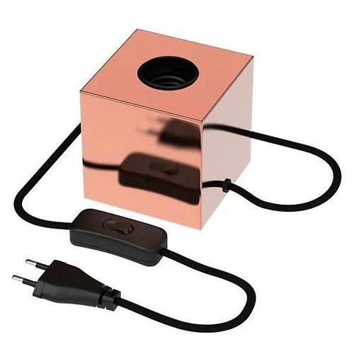 Support De Lampe De Table Holder E27 40w Ip44 Calex Cuivré H.8,5 Cm