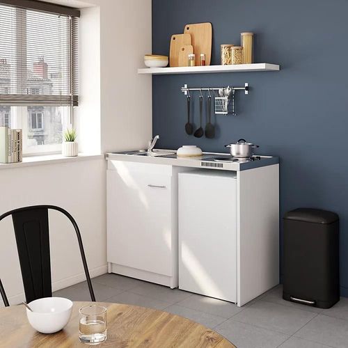 Kitchenette complète électrique blanc H.96,5 x l.120 cm