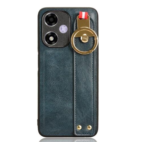 Flip Étui Pour Oppo A2m Cuir Pu Premium Commodité Sangle De Poignet Compatibilité - Bleu