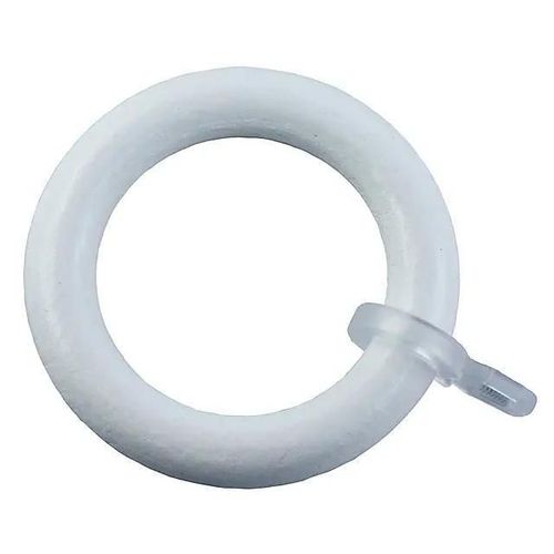 10 anneaux pour barre à rideau ¿56mm blanc