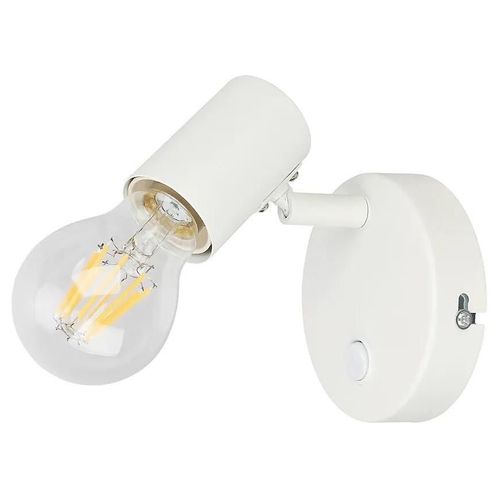 Patère Spot E27 8.6w Goodhome Ghlin Blanc Mat L.10 X L.13 X H.13 Cm