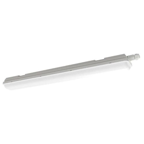 Réglette Lumineuse Nehsi Led Intégrée Blanc Neutre Ip65 2160lm 22w L.70xl.70xh.5,6 Cm Gris Goodhome