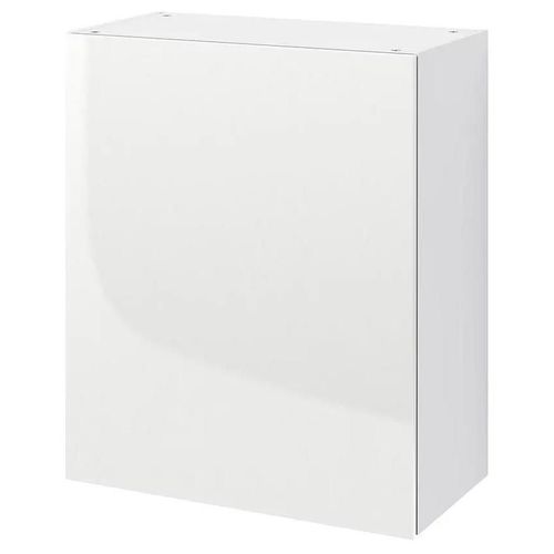 Meuble Haut De Cuisine Avec 1 Porte Goodhome Stevia Blanc L. 60 X H. 72 Cm
