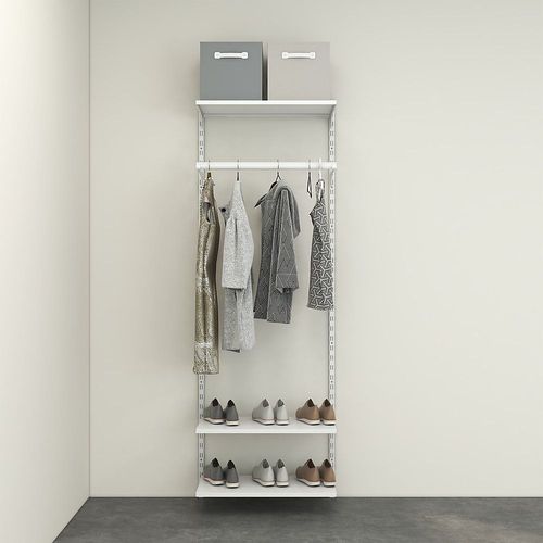 Rangement Ouvert Mural 1 Colonne Avec Penderie H. 200 X L. 66 X P. 40 Cm