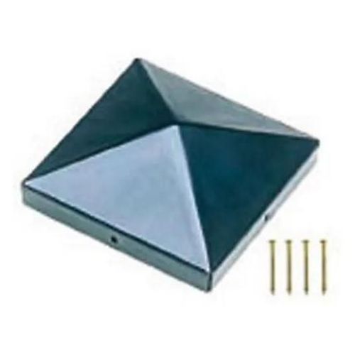 Lot De 4 Chapeaux Carrés Métal Blooma Ral 7021 Anthracite 7 X 7 Cm