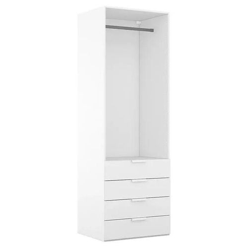 Dressing Blanc 4 Tiroirs Goodhome Atomia H. 225 X L. 75 X P. 58 Cm