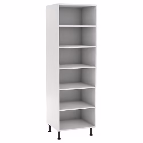Colonne De Cuisine Avec Tablettes Goodhome Blanc L. 60 X H. 216 Cm