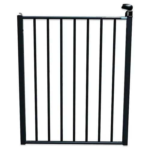 Portillon À Barreaux Pour Barrière De Piscine En Aluminium Gris