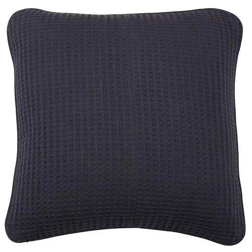 Coussin Nid D'abeille Bleu Goodhome 50x50 Cm En Coton