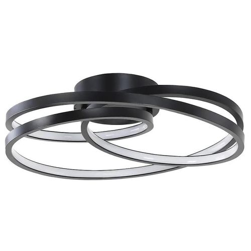 Plafonnier À Led Noir Ip44 22w Goodhome Boatbill