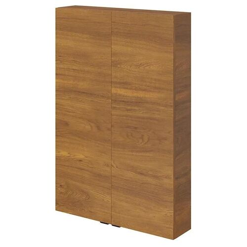 Armoire De Salle De Bains Faible Profondeur Goodhome Imandra Décor Noyer L. 60 X H. 90 X P. 15 Cm