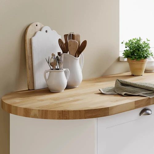 Plan De Travail Snack Hêtre Massif Goodhome Hinita