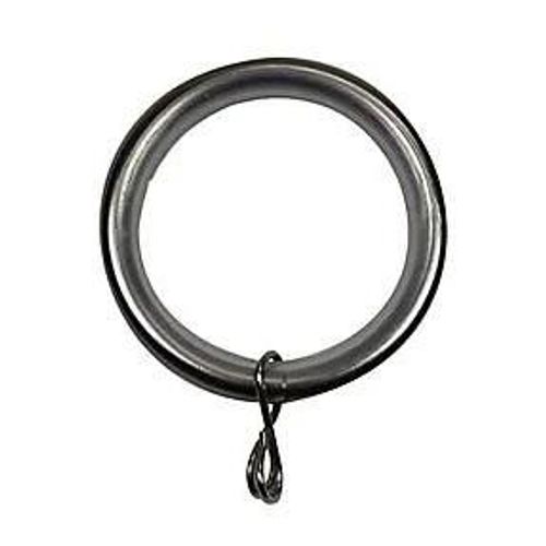 10 anneaux pour barre à rideau Athens GoodHome Ø28 mm gris