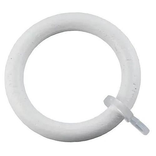 10 anneaux pour barre à rideau ¿70mm blanc