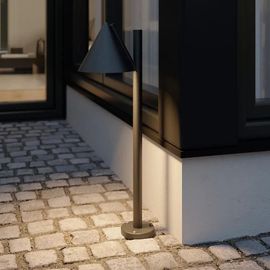 Potelet Eriksson Taille S Led Intégrée 600lm 8.5w Ip44 Goodhome Noir