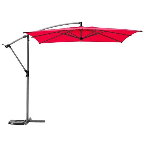 Parasol Déporté Rond Manoa Grenade 2.5x2.5m Hesperide
