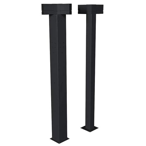 Kit 2 Poteaux D'angle Pour Pergola Hespéride Majae 3,6 X 3,6 M